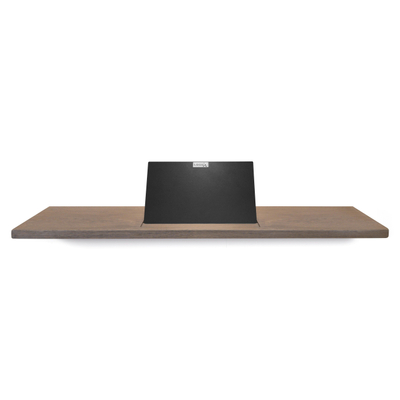 Looox Wood collection tablette de bain 78cm avec support noir mat chêne noir mat