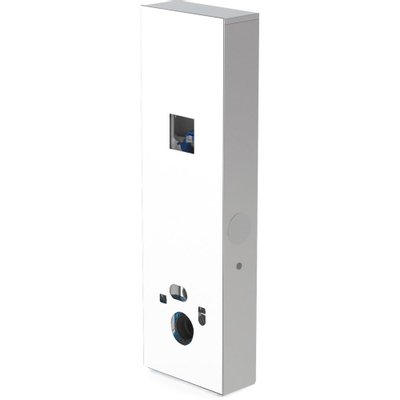 Wisa XS Plaque de finition pour Vario Tronic HPL incl. habillage inox blanc