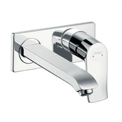 Hansgrohe Metris afbouwdeel wastafelkraan - voorsprong 22.5cm - met trekwaste - chroom