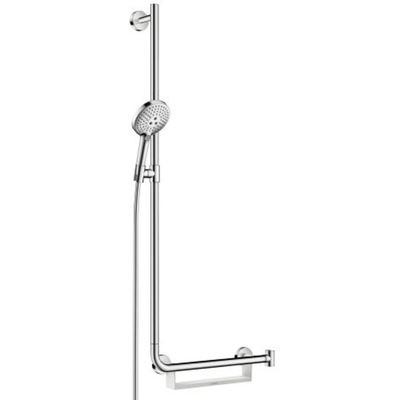 Hansgrohe Raindance Select S 120 Unica Comfort Ensemble de douche 110cm gauche chrome blanc