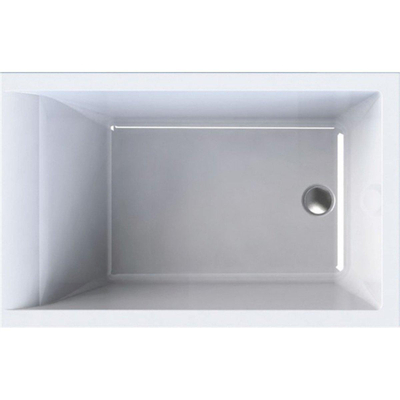 Wisa Berceto Baignoire sans tablier Rectangulaire 110x70cm acrylique blanc
