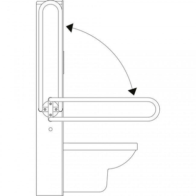 Wisa XS steunbeugelset t.b.v. Vario Tronic wit