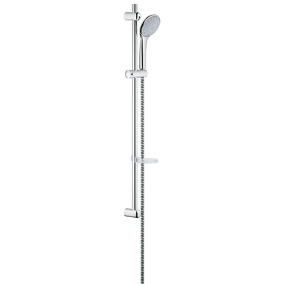 GROHE Euphoria 110 Duo Ensemble de douche - 90cm - douchette ronde - 2 types de jet - flexible de douche lisse - avec porte-savon - chrome