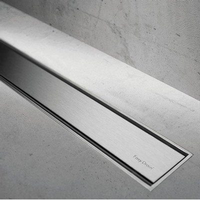 Easy drain Compact Taf verlaagd Zero tegelrooster 80cm voor dikte 3-13 mm rvs OUTLETSTORE