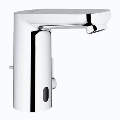 GROHE Eurosmart Cosmopolitan E robinet de lavabo électronique économique en eau avec infrarouge avec mélange avec bonde de vidage à tirette avec batterie 6V chrome
