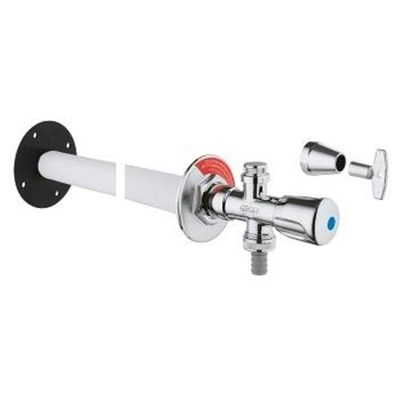 GROHE Eggemann vorstvrije gevelkraan 1/2 verstelbaar 17 50cm chroom OUTLETSTORE