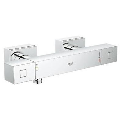 GROHE Cube douchekraan thermostatisch met koppelingen chroom