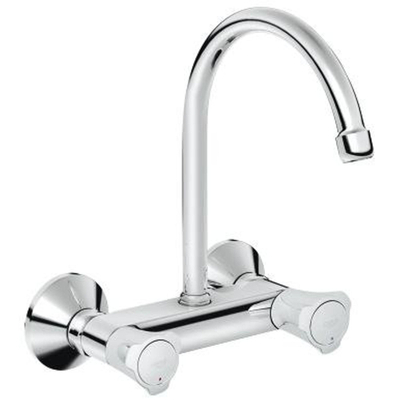 GROHE Costa L Robinet de cuisine mural avec rosaces chrome