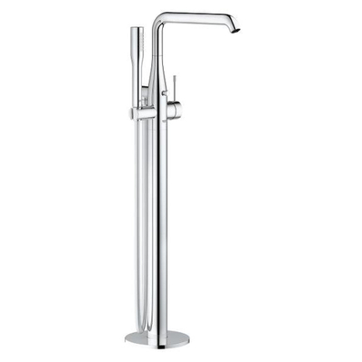 GROHE Essence New Partie apparente robinet de baignoire autoportant - inverseur - bec pivotant 27,7 cm - douchette à main - flexible de douche - chrome