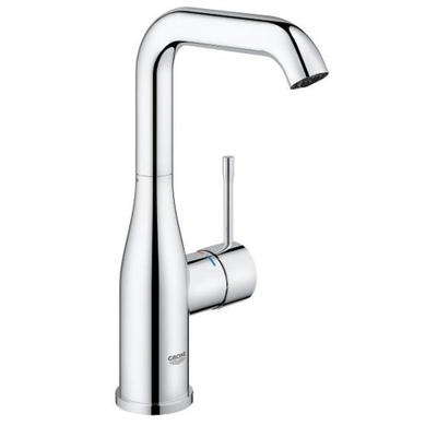 GROHE Essence New Robinet lavabo rehaussé L size avec bec haut et tournant EcoJoy chrome