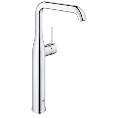 GROHE Essence New Robinet lavabo rehaussé 1 trou XL size avec bec haut et tournant et corps lisse EcoJoy cartouche 28mm chrome