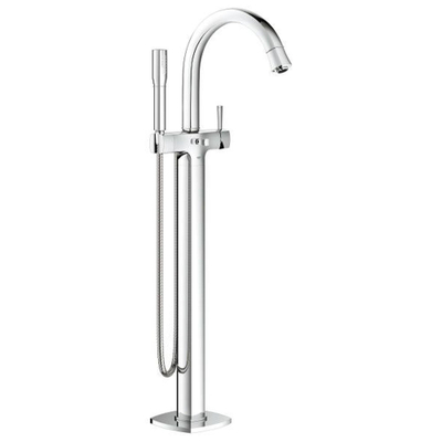 GROHE Grandera Freestander badkraan met omstel met douchehouder met handdouche en doucheslang 125cm chroom