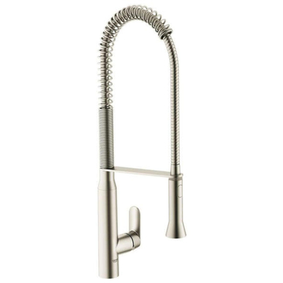 Grohe K7 Keukenkraan - hoog - 2 straalsoorten - met profesionele handdouche - Brushed Supersteel (RVS)