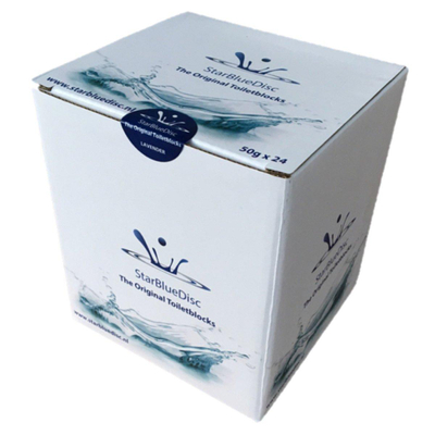 Starbluedisc toiletblokjes jaarverpakking 24 stuks - blauw
