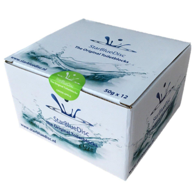 Starbluedisc toiletblokjes halfjaarverpakking a 12 stuks groen