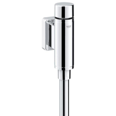 Grohe Rondo Urinoirspoeler - 1/2 inch - met stopkraan, spoelpijp en verbinder - vandaalremmend - chroom