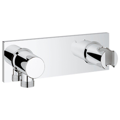 GROHE Grohtherm F partie apparente coude de raccordement mural avec support de douche vertical ou horizontal chrome