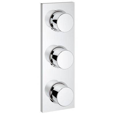 Grohe Grohtherm F Afbouwdeel - voor omstelkraan 3 functies - verticaal of horizontaal - chroom
