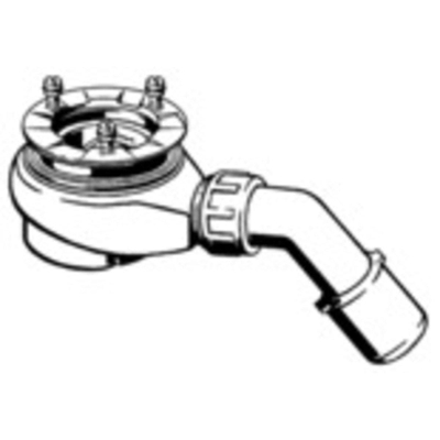 Viega Tempoplex Garniture de base 90 60 mm. haut blanc