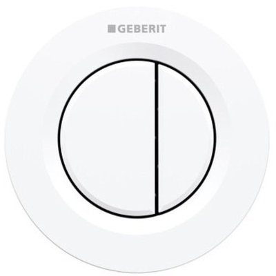 Geberit Type01 afstandsbediening pneumatisch - voor 2-toets spoeling - 9.5x9.5cm - wit