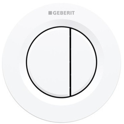 Geberit Type01 Plaque de commande pneumatique 2 boutons blanc