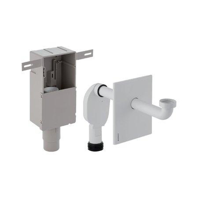 Geberit inbouwsifon - voor wastafel - met afdekplaat - met aansluitbocht van D - 32mm - 5/4" - D - 50