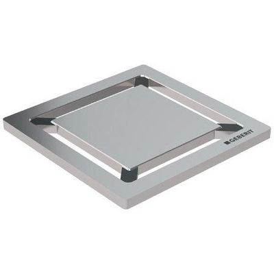 Geberit grille 8x8cm pour siphon de douche carré inox