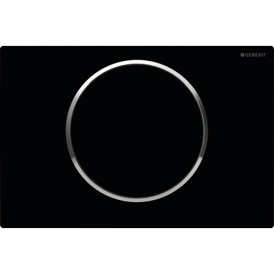 Geberit Sigma 10 Plaque de commande noir/brillant chrome/noir