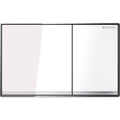 Geberit Sigma 60 panneau de commande blanc verre