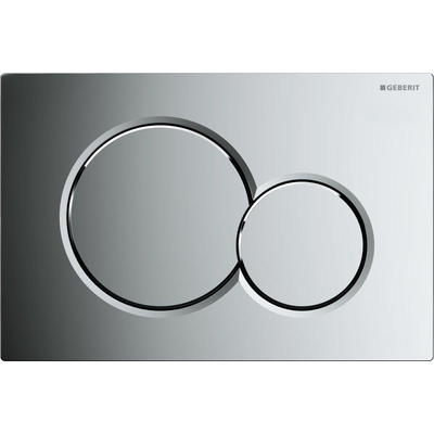 Geberit Sigma01 bedieningsplaat - 2-toets spoeling - ronde knoppen - dualflush - glans chroom