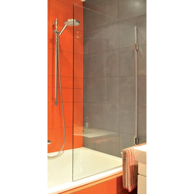 Royal Plaza Adqua Pare-bain 80x140cm avec charnière chrome et verre clair Clean Coating