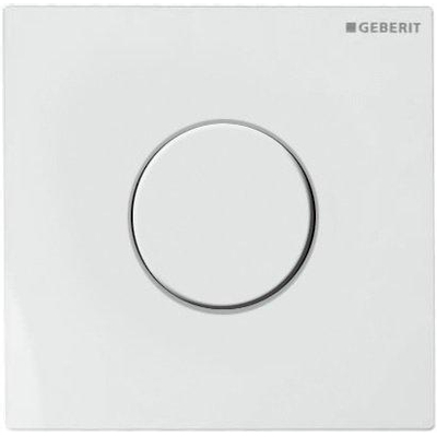Geberit type 01 plaque de commande pour urinoir - pneumatique - bouton rond - blanc