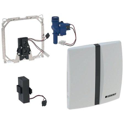 Geberit Basic Commande urinoir électronique 16x16cm et batteries Blanc alpin