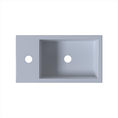 Royal Plaza Rodik lave-mains 40x22cm trou de robinetterie à gauche blanc brillant