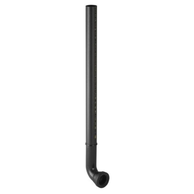 Geberit inbouwaansluitbocht - voor verbinding naar urinoir - D32 - L - 40cm - inkortbaar - PE - zwar - zwart
