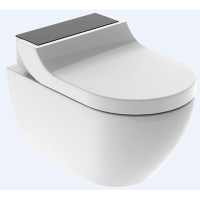 Geberit AquaClean Tuma Comfort Douchewc - douche wc- zwart glas decorplaat - glans wit