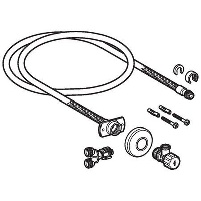 Geberit AquaClean tuma aansluitset - voor douche-wc - wit