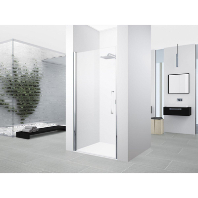 Novellini Young 2.0 1B porte pivotante pour niche 97/101x200cm matchroom/transparent