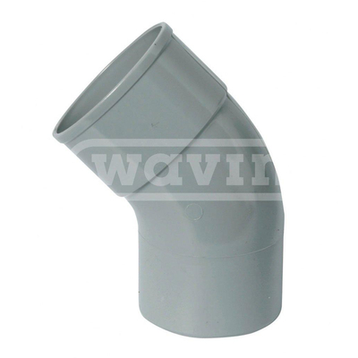 Wavin hwa bend 45° sleeve/spigot 80mm grey