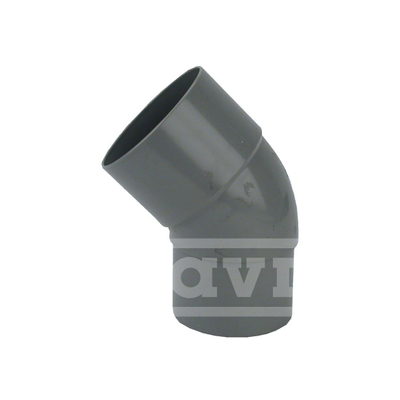 Wavin hwa bend 45° sleeve/shortened spigot 100mm grey