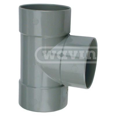 Wavin Wadal té pièce alz. manchon 110mm 88° PVC