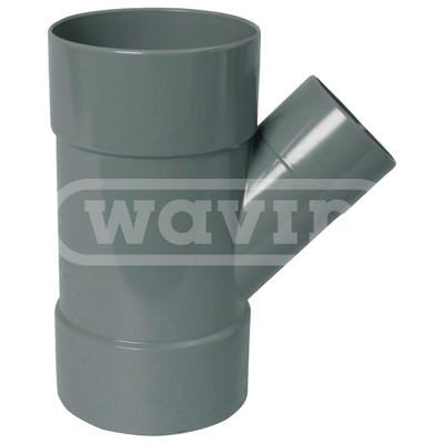 Wavin PVC lijm T-stuk 45° 2xmof+1xspie 40x40mm