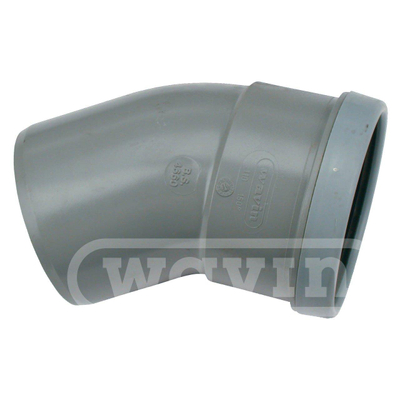 Wavin pvc sleeve bend 30125mm socket spigot