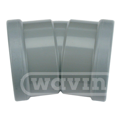 Wavin PVC manchet bocht 15° mof/mof 110mm SN8