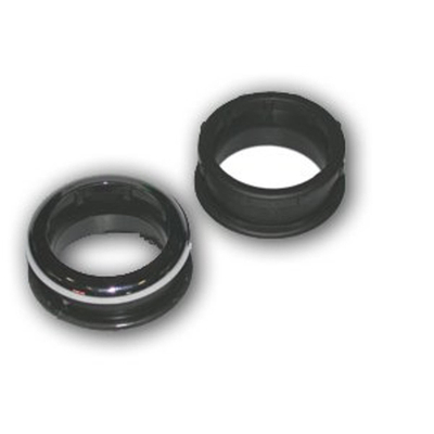 Mület Raccord de tuyau de chute pour réservoir bas 44x55mm avec rosace chrome