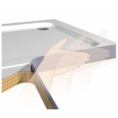 De Beer koro seal bande d'étanchéité autocollante 4m p entre receveur de douche et bande en caoutchouc