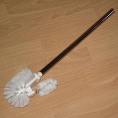 Emco Tête de brosse universelle 90mm avec manche blanc chrome