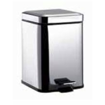 Emco System 2 poubelle carrée acier inoxydable