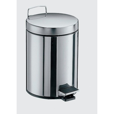 Emco System 2 poubelle ronde en acier inoxydable