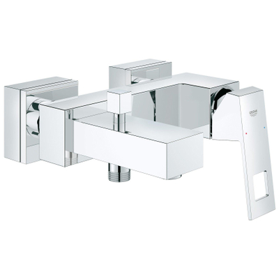 Grohe Eurocube Badkraan - met omstel - met koppelingen - chroom
